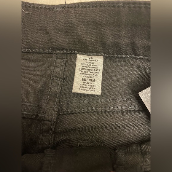 H&M Black Skinny Jeans, Size 25 W / NEW WITH TAGS - Picture 6 of 8